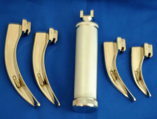 LSL Laryngoscope Set - Infant-Child-Adult Macintosh 1, 2, 3, 4 with Case - NEW