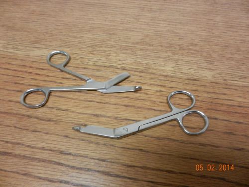 Lister Bandage Scissors 4.5&#034; Pakistan Steel NEW 2pcs