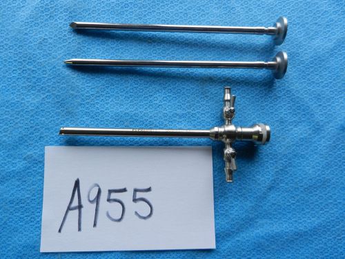 Stryker Arthroscopic 6.5mm High Flow Quick Latch Sheath Obturator &amp; Trocar Set