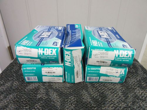 500 N-DEX NITRILE EXAM EXAMINATION MEDICAL GLOVES SIZE MEDIUM M POWDER FREE NEW