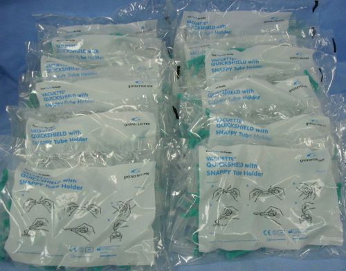 17 Bags/ 50ea Greiner Bio-One Vacuette QuickShield Safety Tube Holders #450254