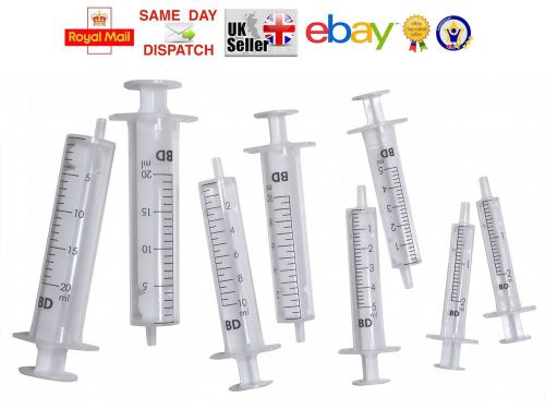 5x 10x 15x 20x 25x - 2ml 5ml 10ml 20ml BD SYRINGES STERILE INK FAST CHEAPEST !!!