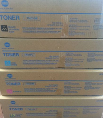 4 KONICA MINOLTA TN616C TN616M TN616Y TN616K TONER