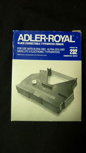 Black correctable typewriter ribbon adler-royal 232  new for sale