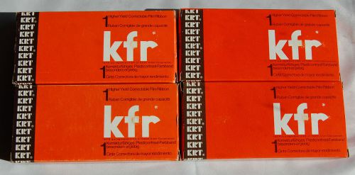 Lot of 4 kfr Higher Yield Correctable Film Ribbon Typewriter 3382-0 Black IBM