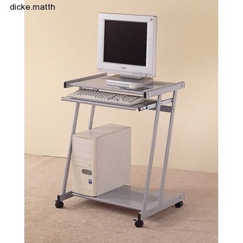 Computer workstation desk table rolling home office dorm pullout keybaord for sale