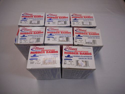 Alliance rubber advantage rubber bands - size: #84, 10, 30, 107 for sale