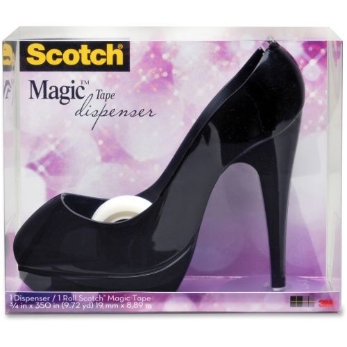 Scotch stiletto shoe tape dispenser - holds total 1 tape(s) - 1&#034; core - black for sale