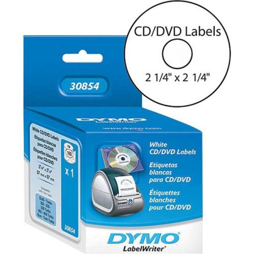 DYMO 30854 LABEL, CD/DVD 2-1/4&#034;, 160 ROLL