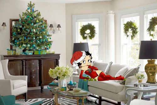 30 Return Address Labels Betty Boop Christmas Buy 3 get 1 free (bb1)