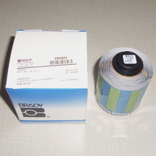 NEW BRADY PSPT-250-175-YL-2 PERMASLEEVE LABEL PSPT 250 175 YL 2 PSPT250175YL2