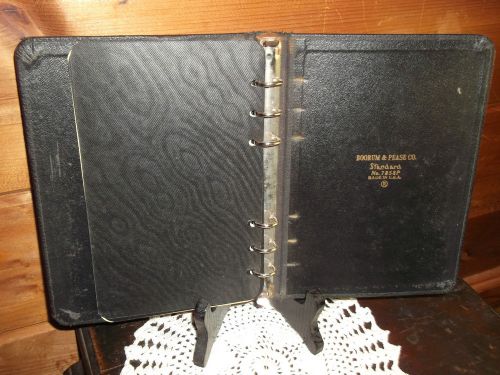 ANTIQUE BOORUM &amp; PEASE STANDARD 6 RING SMALL BINDER NOTEBOOK