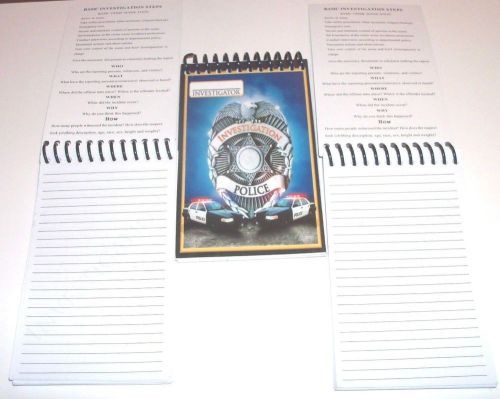 Law-Enforcement Investigator&#039;s notepad