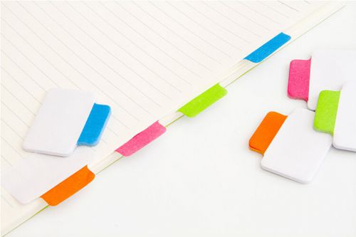 100pcs deli7159 adhesive index sticker label sticky note bookmark divider for sale