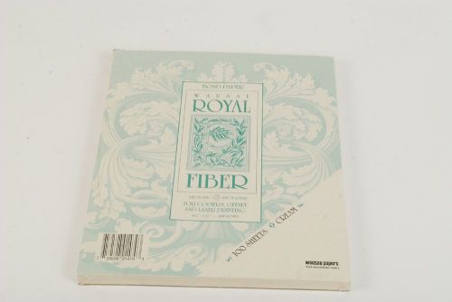 NEW Wausau Royal Fiber Bond Paper 8 1/2 x 11 24# Bond 100 Sheets Cream