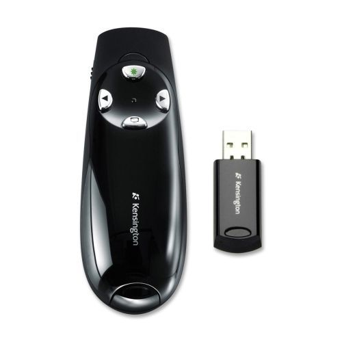 Kensington 72353 laser pointer w/green laser wireless 1-1/2inx4-3/4inx1in black for sale