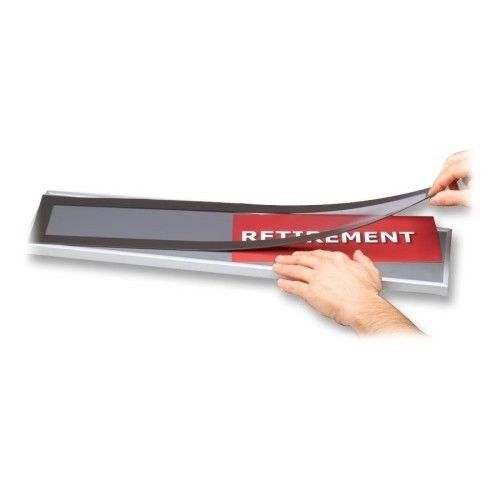 Quartet S2305 Matrix Sign Header w/Magnetic Acrylic Cover 23 x 5 inch Aluminum