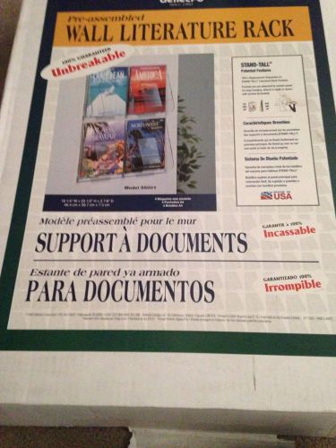 Deflect-O 4-Pocket Clear Literature Rack Model#56001-NEW