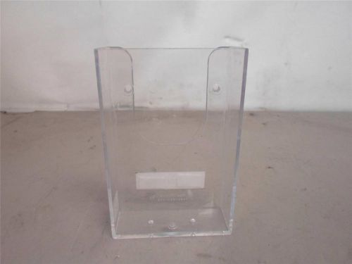 (Lot of 10) Hard Plastic Wall Mount Ticket/Brochure Literature Holders Clear