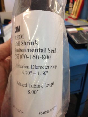 3M EPDM COLD SHRINK  .70&#034;-1.60&#034; DIAMETER RANGE  8&#034;LONG  CST 070-160-800