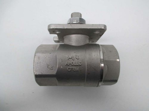 NEW APOLLO STAINLESS THREADED 1-1/4IN NPT BALL VALVE D360747