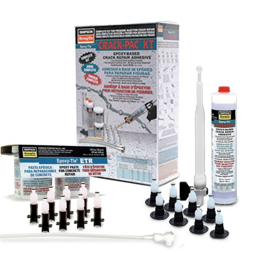 Simpson Strong-Tie ETIPAC10KT-KIT4 Crack Repair Kit + ETR16 ETIPAC10, Ports/Hose