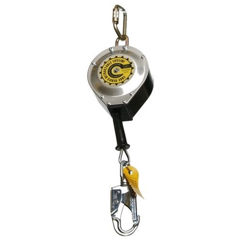 GUARDIAN RETRACTABLE #10915 - 30&#039; 3/16&#034; Galvanized Cable w/ Carabiner Swivel Top