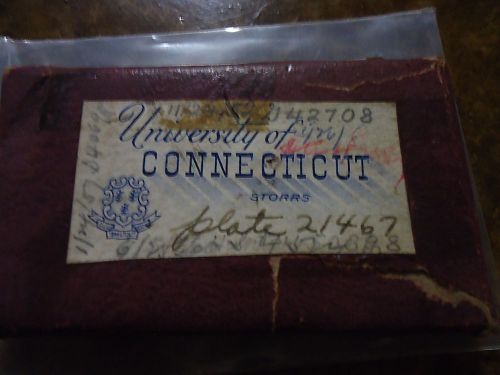 Vintage University of Connecticut Storrs Printing Press Plate