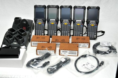 LOT OF 5 SYMBOL MOTOROLA  MC9090-GJ0HJEQA6WR WM6.1 SE1524 LORAX BARCODE SCANNER