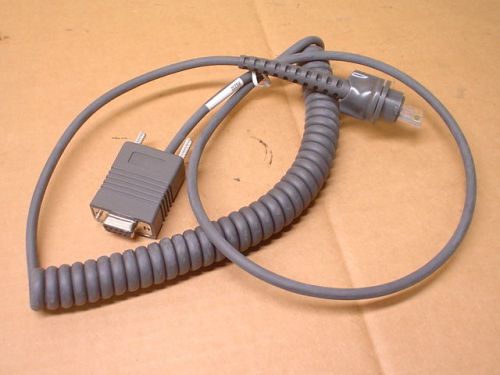 Model 25-38698-01 Symbol Universal RS-232 P302/304 Barcode Scanner Coiled Cable