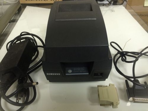 Samsung srp-270cg receipt printer w/ power supply, serial cable, ethernet extend for sale