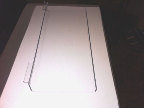 1 Each 12&#034; x 6&#034; Acrylic Slatwall Shelf with 1&#034; lip  3/16&#034; Premium Non-glare