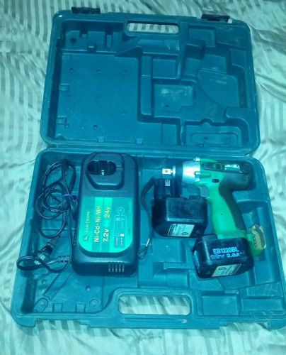 John deere 1/2 impact wrench cordless + 2 battery &amp;charger 12v 2.0av eb1220bl for sale