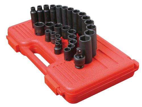 Sunex tools 29pc 3/8&#034; drive metric master impact socket set 3329 new for sale