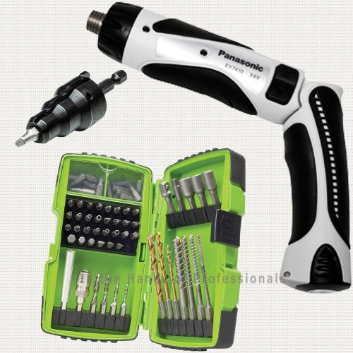 Panasonic ey7410la2s cordless + klein 85091 conduit reamer+ greenlee ddkit-1-68 for sale