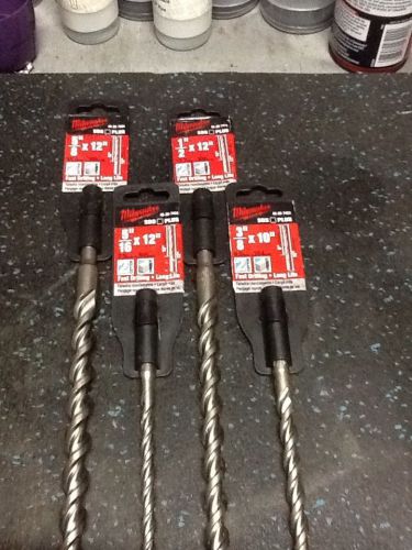 New Milwaukee Hammer Drill Bits Sds Plus. Lot