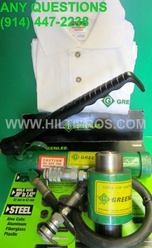 GREENLEE HYDRAULIC KNOCKOUT PUNCH RAM-PUMP SET, FREE T-SHIRT, L@@K,FAST SHIPPING