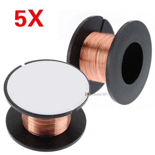 5pcs 0.1mm Copper Soldering Solder PPA Repair Enamelled Reel Weld Wire Roll SH