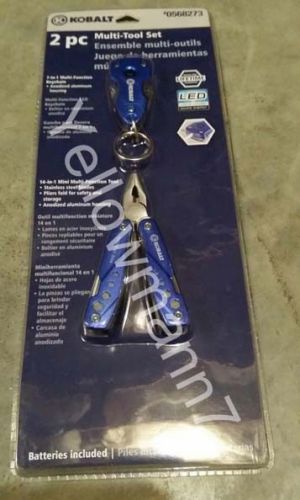 Kobalt 2-Piece 14-In-1 Multi Function Tool and LED Keychain Light Multi-Tool