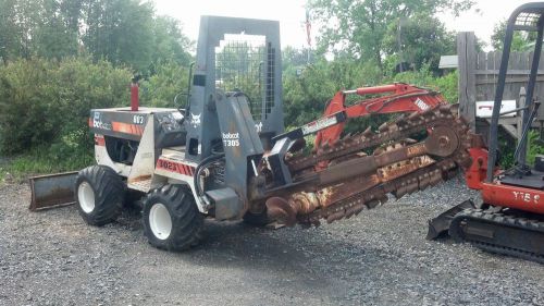 Bobcat 3023 w/ t 305 trencher ride on kubota diesel dozer blade for sale