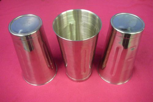 LOT of 3  HAMILTON BEACH 18-8 S/S MALT CUP MILK SHAKE CUP # M110E KOREA