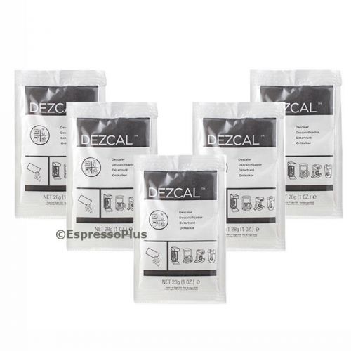 Urnex dezcal coffee maker &amp; espresso descaler - 5 pack for sale