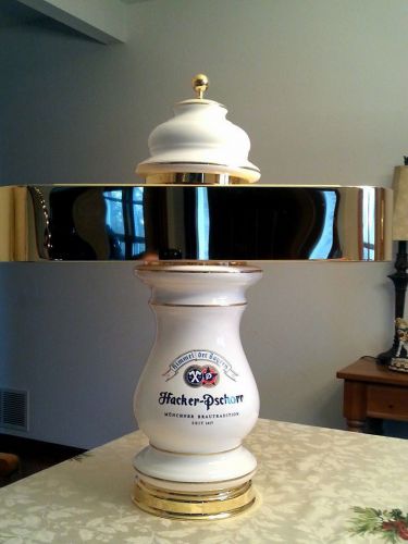 NEW German Hacker-Pschorr Ceramic Draft Tower ARV $1200 FREE SHIPPING