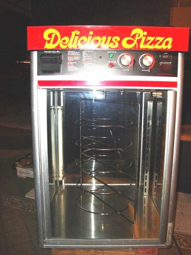 Hatco fsdt-1 revolving humidified pizza display cabinet w/ 4 tier circle rack for sale