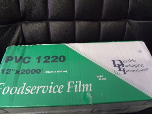 DURABLE PACKAGING INTERNATIONAL PVC 1220 12&#034;x 2000&#039; FOOD SERVICE FILM