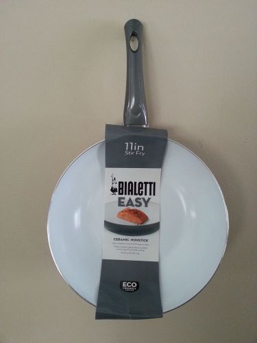 **NEW** Bialetti Aeternum 11&#034; Ceramic Non-Stick Stir Fry Pan - Cookings Best!