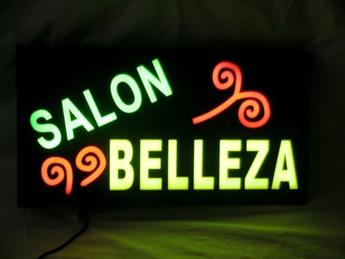 Led open sign neon salon belleza led acrylic letrero para negocio led salon new for sale