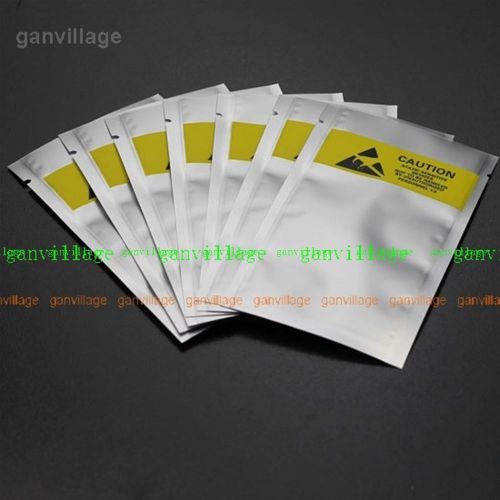 100PCS Waterproof Anti Static Shielding BagsOpen Anti-static 7 X11.5cm