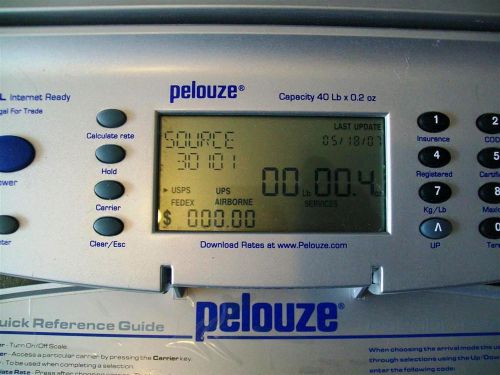 PS40DL Pelouze Digital Shipping Postal Scale 40-lb