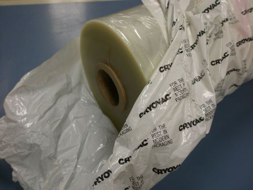 CRYOVAC D955 22&#034; 100ga SHRINK FILM 10 3/8&#034; dia roll -length unknown